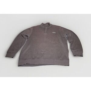 Callaway‎ Mens Quarter Zip Pullover Sweater Charcoal Gray Golf L Large Mock Neck